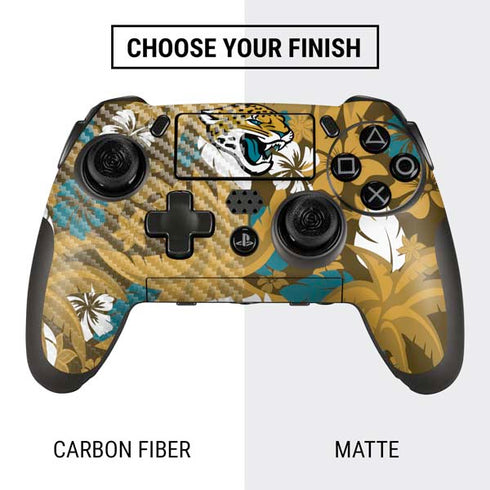 NFL Jacksonville Jaguars Tropical Print PlayStation Scuf Vantage 2 Controller Skin
